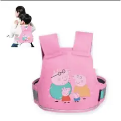 GENERICO - ARNES PARA NIÑO MOTO BICI SCOOTER ROSA PEPPA PIG