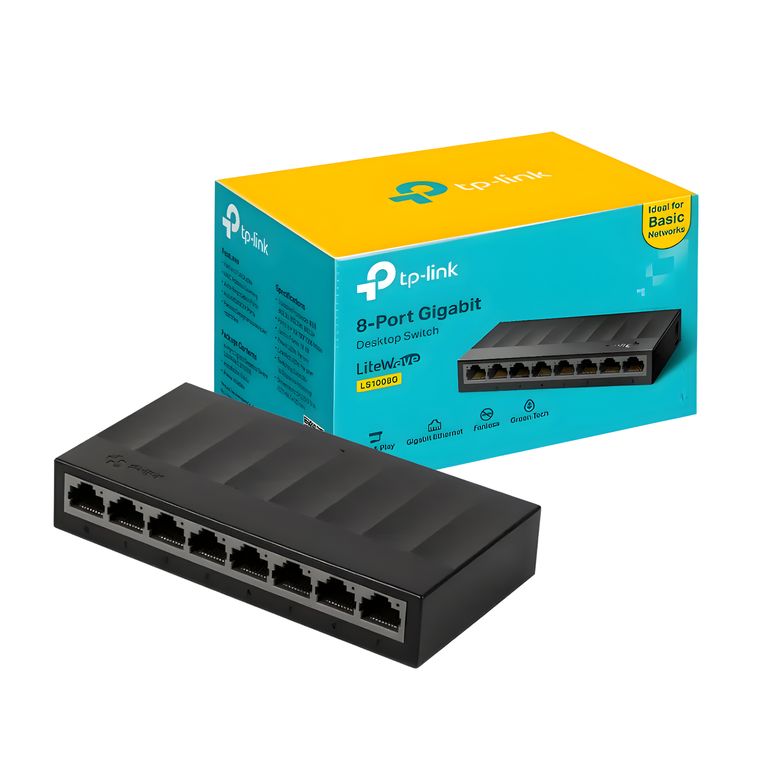 TP-Link - Switch LS1008G de 8 Puertos Gigabit LiteWave