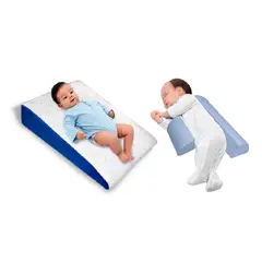 TERAFLEX - COJÍN ANTIREFLUJO + POSICIONADOR ANTICAÍDAS BEBÉ CELESTE