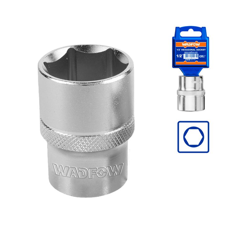 Dado Hexagonal 19 Mm 1/2 Acero Resistente Wadfow - Wsc1219