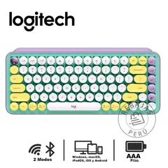 LOGITECH - Teclado Mecánico POP Keys Inalámbrico BT Multi-Device