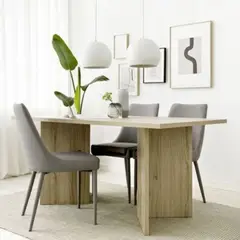 TU MESITA - Mesa de Comedor Moderna Delia 150cm Melamina Duna