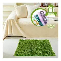 RYBIU IMPORT - Pack12 Alfombra de Lavado Facil Verde Y+Papel de Regalo