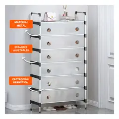 RYBIU IMPORT - Pack6 Organizador para Cosas para Casa en Blanco