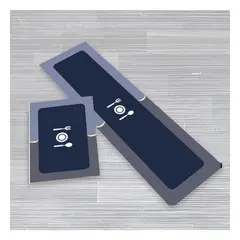 RYBIU IMPORT - Pack6 Protectores para Hogar Azul Y+Papel de Regalo