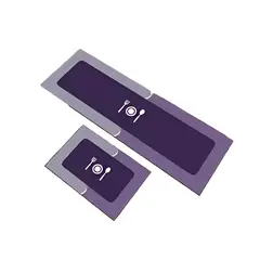 RYBIU IMPORT - Tapetes Antideslizantes de Piso 60x40cm y 40x120cm Morado