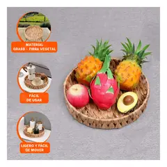 RYBIU IMPORT - Pack12 Cesta para Accesorio Decorativo en Color Mostaza