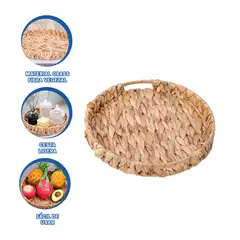 RYBIU IMPORT - Pack6 Cesta Artesanal en Color Mostaza Y+Regalo Stickers