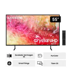 SAMSUNG - TELEVISOR 55 UN55DU7000 CRYSTAL UHD 4K TIZEN OS SMART TV 2024