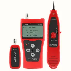 NOYAFA - NF-308S Probador de Cables RJ45RJ11Coaxial con Medidor 1000m y PoE