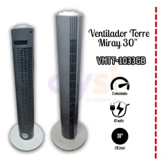 MIRAY - Ventilador Torre 30 VMTT-1033GB
