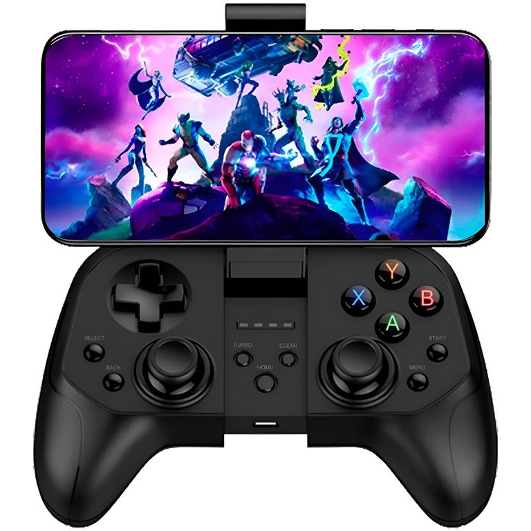Mando Gamepad Joystick Bluetooh Smartphone Y Tablet Con Sujetador