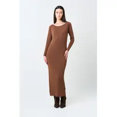 VELEZ - Vélez Vestido Tejido Silueta Ajustada Mujer Gael Bronce