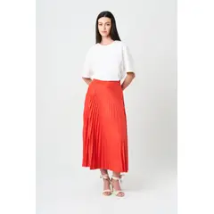 VELEZ - Vélez Falda Plisada Alma Para Mujer Tejido De Punto Coral