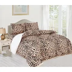 CASATEX - EDREDÓN TELA CON SHERPA EN 3 PLZ( KING SIZE)