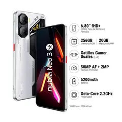 ZTE - NUBIA NEO 3 8GB+256GB - PLATEADO