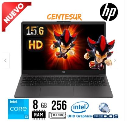 LAPTOP HP 250 G10 core i3. N305.15.6" HD RAM 8GB. SSD 256GB FREE DOS.