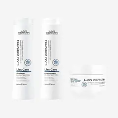 LANOSTERIN - Kit Liss Care Shampoo Acondicionador Mascara Sin Sal