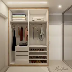 TU MESITA - Ropero Moderno Boys Sin Puertas Color DunaBlanco