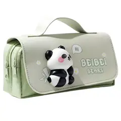 GENERICO - Cartuchera Panda Squishy Antiestrés Kawaii Verde