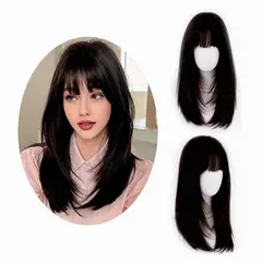 GENERICO - Peluca Larga Recta NEGRA LAH84-18