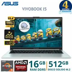 ASUS - Laptop VivoBook Go 15 E1504FA-NJ545 AMD Ryzen 5 -7520U, 15,6"FHD, Ram 16GB, SSD 512GB, FreeDos