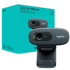 LOGITECH - Cámara Web C270 HD 720p con Micrófono Integrado Negro