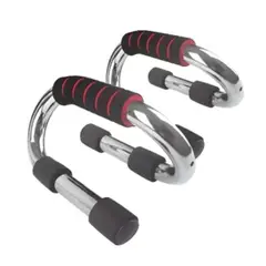 SPORT FITNESS - Barras Push Up Bar Aleación de aluminio - Rojo