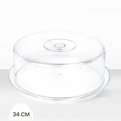 ICHIMATSU - Porta Torta de Acrilico con base 34 cm