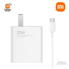 XIAOMI - CARGADOR 33W TURBO CHARGER SET - ORIGINAL
