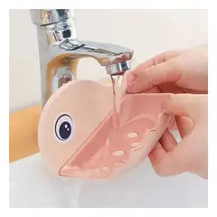 GENERICO - Pack4 Jaboncillera Removible en Rosado Y+Papel de Regalo