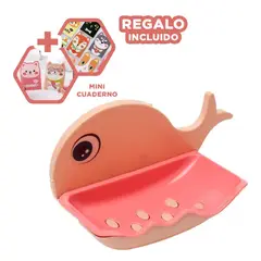GENERICO - Pack12 Portajabon Moderna en Forma de Ballena de Rosado