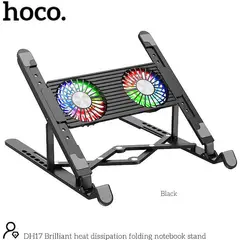 HOCO - Cooler para Laptop Doble Ventilador con soporte DH17 luces RGB
