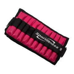 URBAN FIT - Tobillera muñequera con peso metal Fucsia - 1 kg