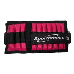 URBAN FIT - Tobillera muñequera con peso metal Fucsia - 0.5kg
