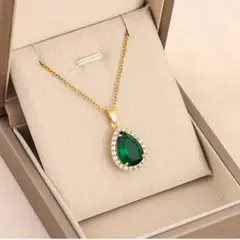 GENERICO - Collar Lágrima Esmeralda
