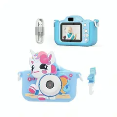 GENERICO - Mini Cámara Digital Recargable con Protector para Niños