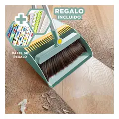 GENERICO - Pack6 Utensilio para Aseo de Casa Verde Y+Papel de Regalo