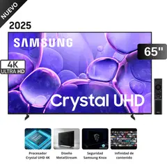 SAMSUNG - Televisor 65” Crystal 4K 65U8000F 2025