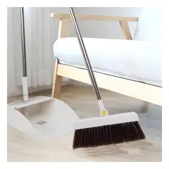 RYBIU IMPORT - Pack12 Escobilla Higienica y Recogedor para Casa Blanco