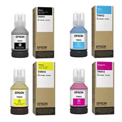 EPSON - KIT DE TINTA T49H NEGRO CYAN MAGENTA YELLOW T3170X 140ML CU