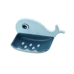 RYBIU IMPORT - Jabonera Divertida en Forma de Ballena de Color Celeste