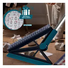 RYBIU IMPORT - Pack12 Escoba Compacta y Silicona en Verde Y+Regalo Stickers