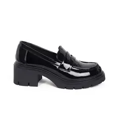 STHEF - MOCASIN MUJER NEGRO CHAROL 8120