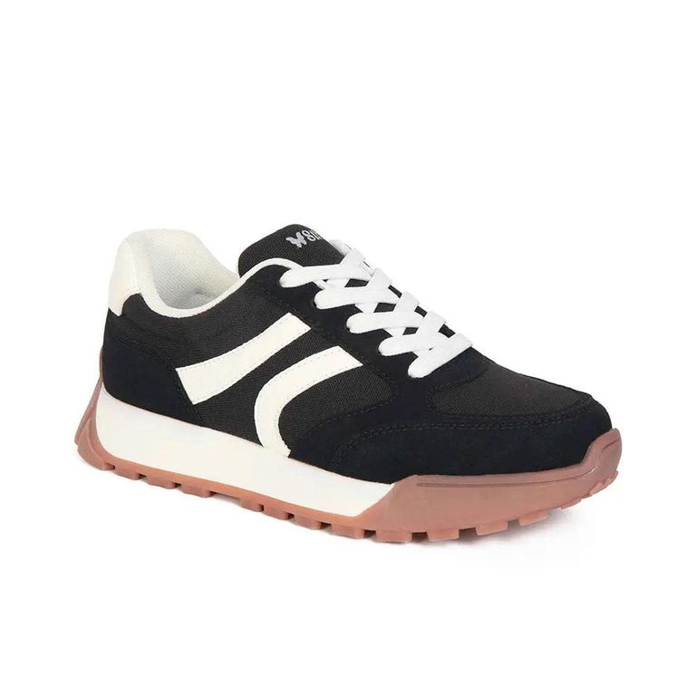 Zapatilla Mujer Casual Black 8134 Negro 1129014