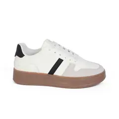 STHEF - ZAPATILLA MUJER CASUAL BLANCO/NEGRO 8127