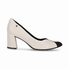 PICCADILLY - ZAPATO MUJER VESTIR OFF WHITE/PRETO 74522300000001