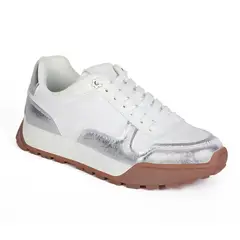 STHEF - ZAPATILLA MUJER CASUAL WHITE/SILVER 7976