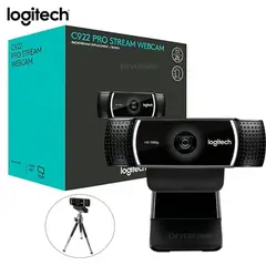 LOGITECH - Cámara Web C922 Pro Stream Full HD 1080P Negro