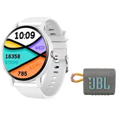 JBL - Parlante bluetooth GO 3 IP67 - Girs y Fit Pro reloj inteligente W